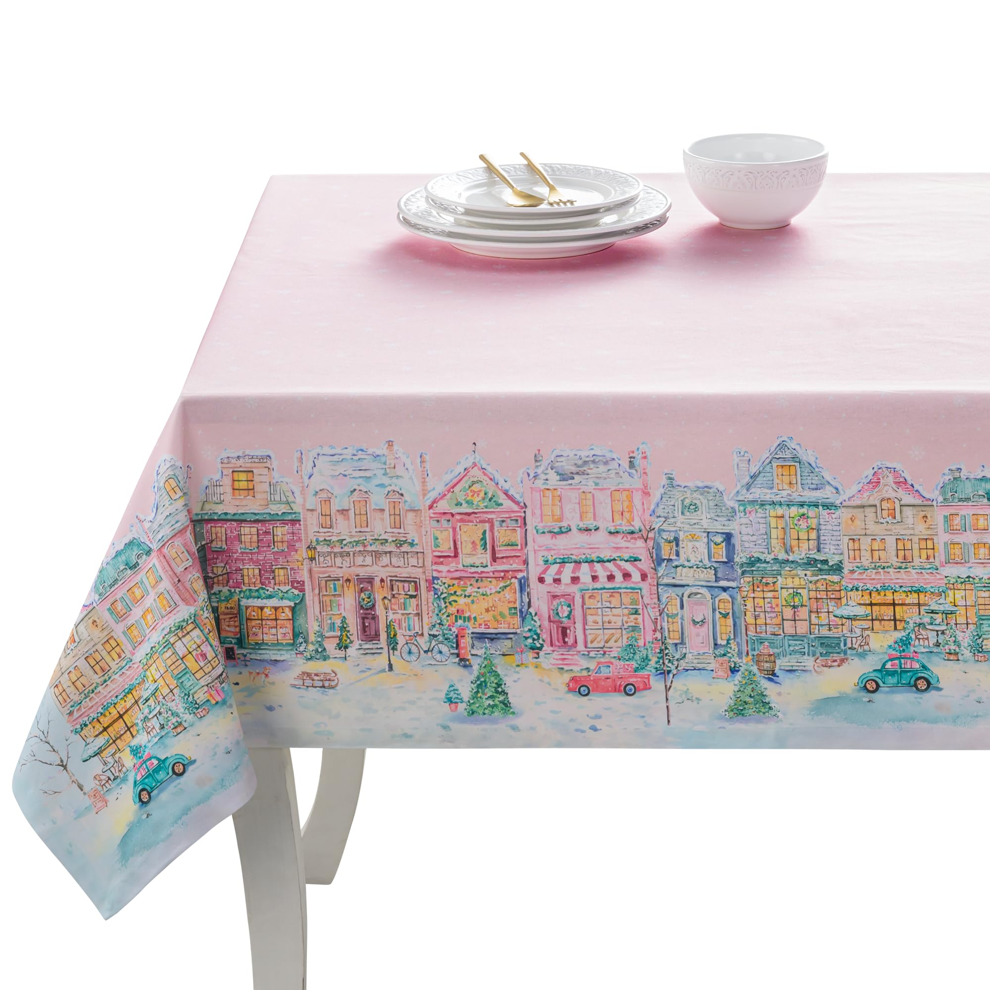 Maison d' Hermine Rectangle Table Cloth Reusable 100% Cotton 140cm x 230cm