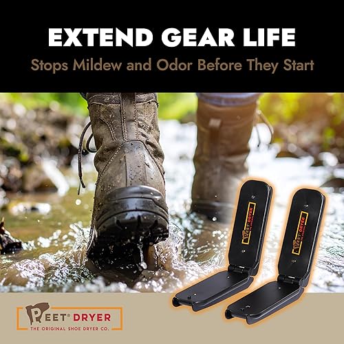 Miniatura 5 de PEET, GO! Secadora portátil de 2 zapatos, secador eléctrico de botas con adaptador de corriente para vehículos, secadora para botas de trabajo,