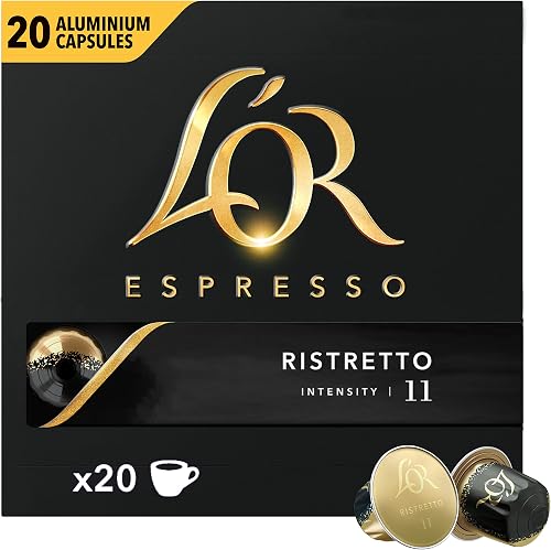 L'Or Espresso ristretto Intensity 11-20 Aluminum Capsules Nespresso Machines Compatible 104g (10 packs of 20),package may vary - 2