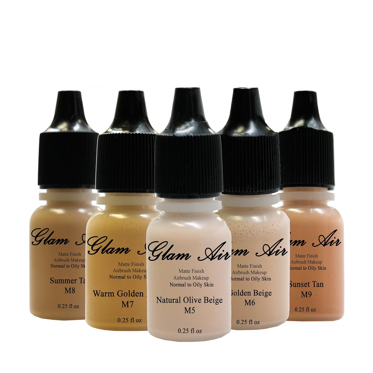 Glam Air Airbrush Waterbased Foundation in 5 Assorted