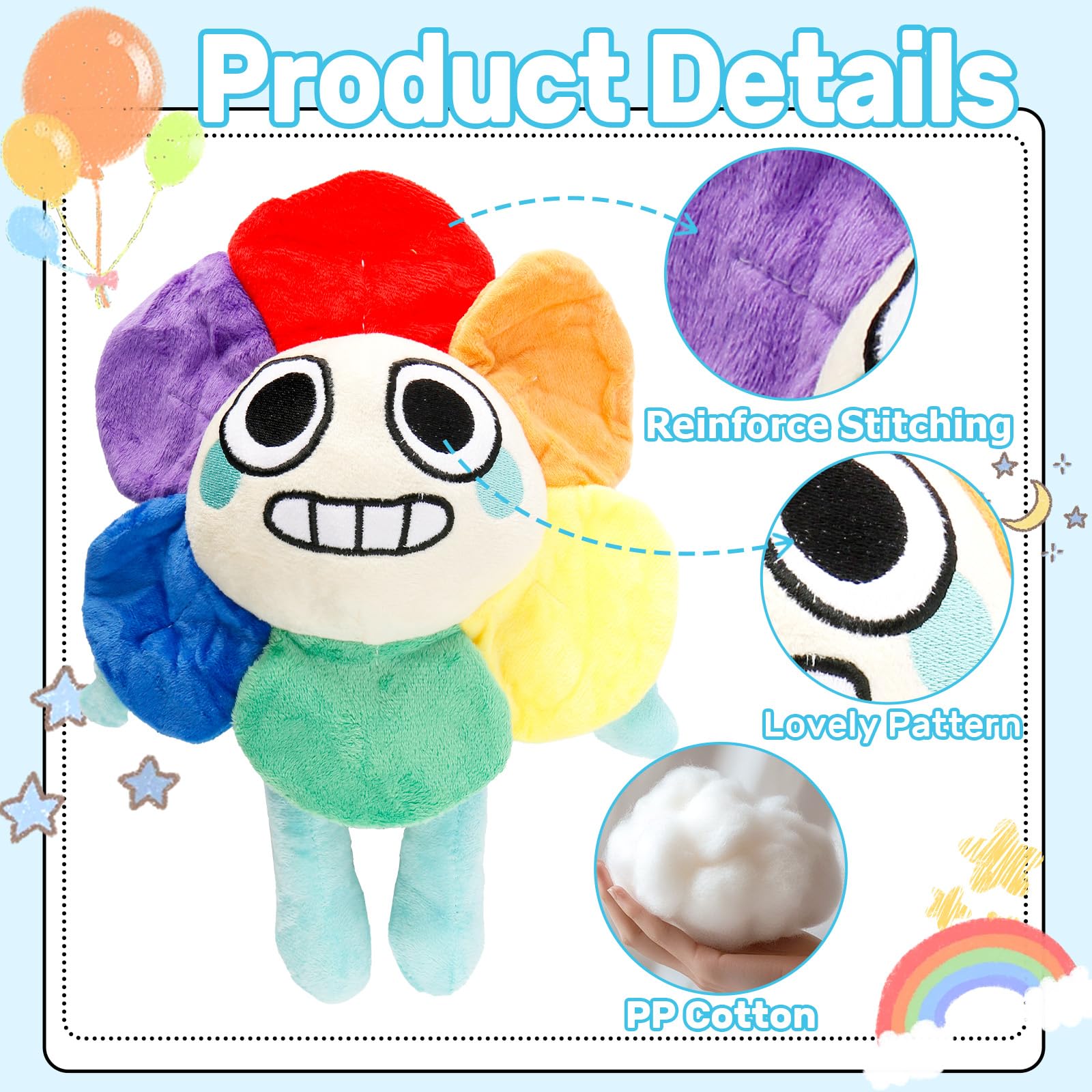 Dandy's World Plush, Adorable And Soft Stuffed Animal Toy Cute Horror Games Plushies for Kids, for Ages 4-10+Perfect Years Old Boys Girls Fans Great for Christmas Birthdays Playtime And Collectible - Image 3