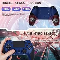 Vista 5 de OFOTEIN Controlador inalámbrico Pro para controlador PS4, controlador de juego compatible con Playstation 4SlimProPC, batería recargable integrada