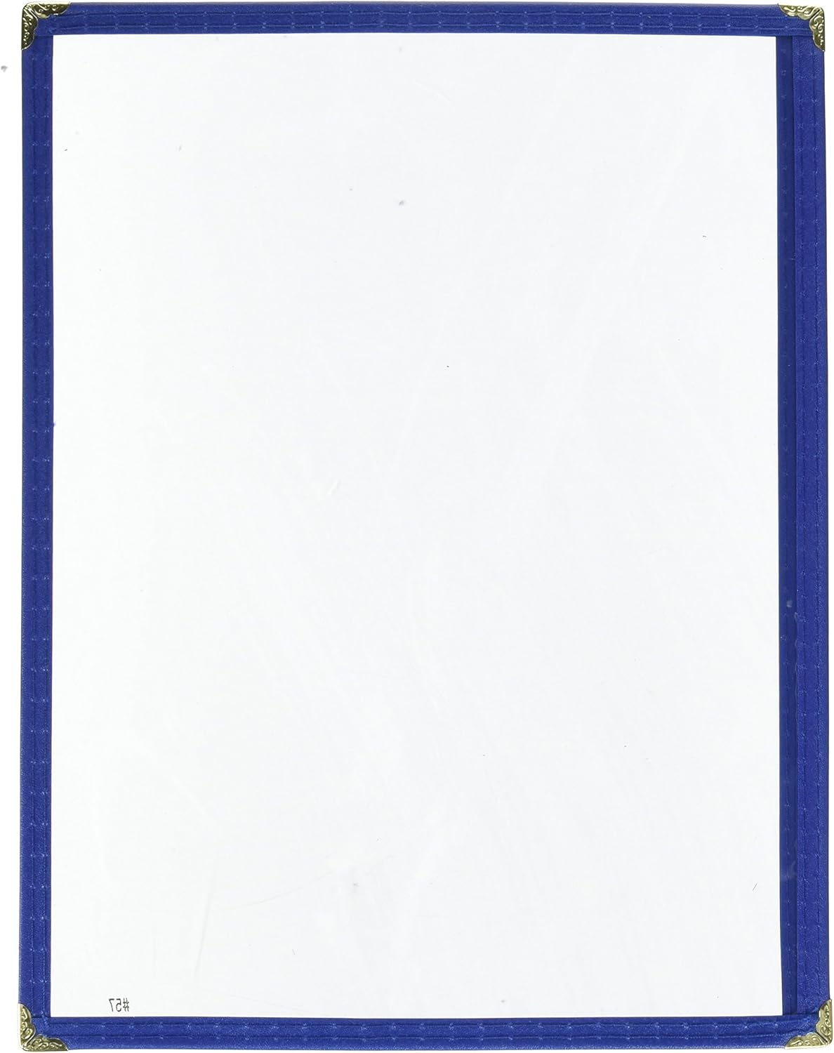 Winco Menu Cover, Single, 9-5/16" x 12-1/8", Black