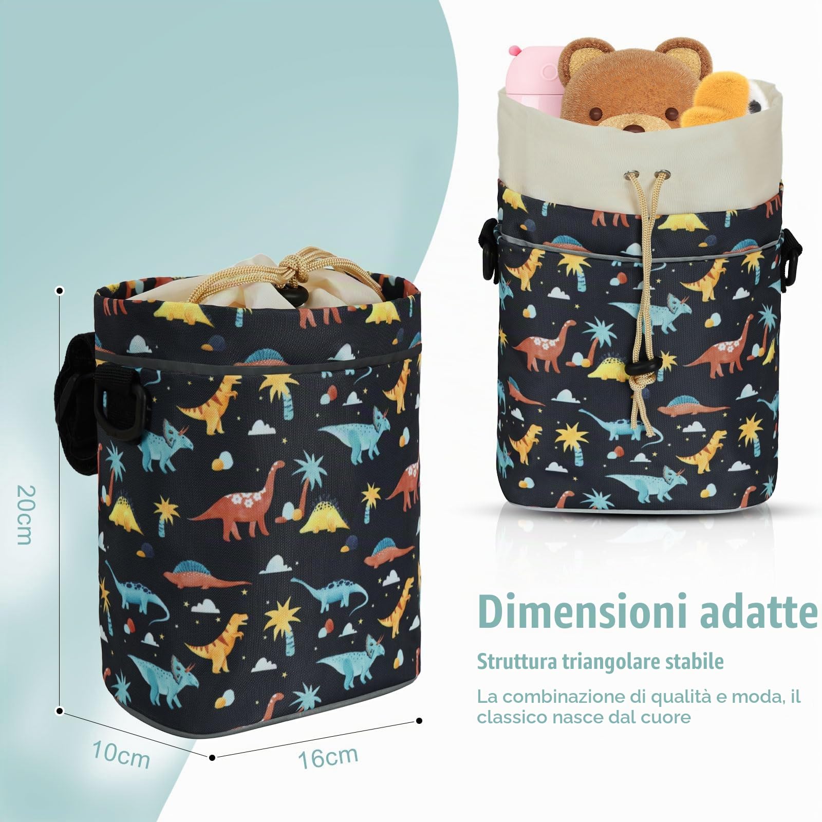 LOCAL LION Borsa da Manubrio per Bambini, Cestino Anteriore per Bicicletta, Borsa da Manubrio con Tracolla, Cestini per Bici, Borse per Bicicletta in Modelli Carini