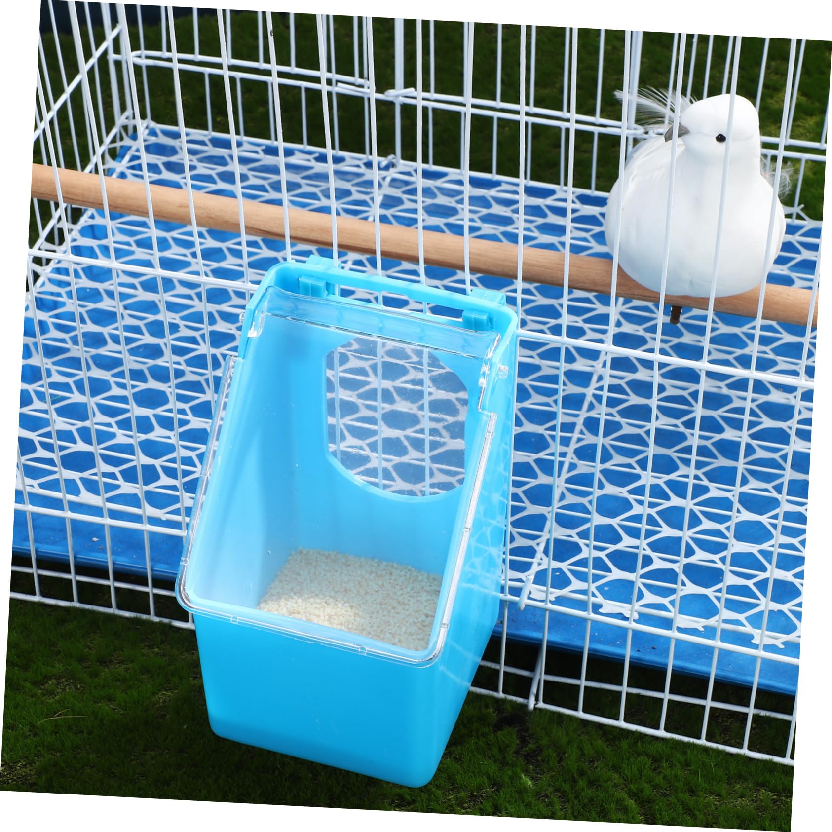 Kisangel 8piezas Comedero para Pájaros Colgante De Alimentador Multifuncional para Jaula De Aves Fácil De Limpiar y Usar para Alimentar Palomas y Otros Pájaros