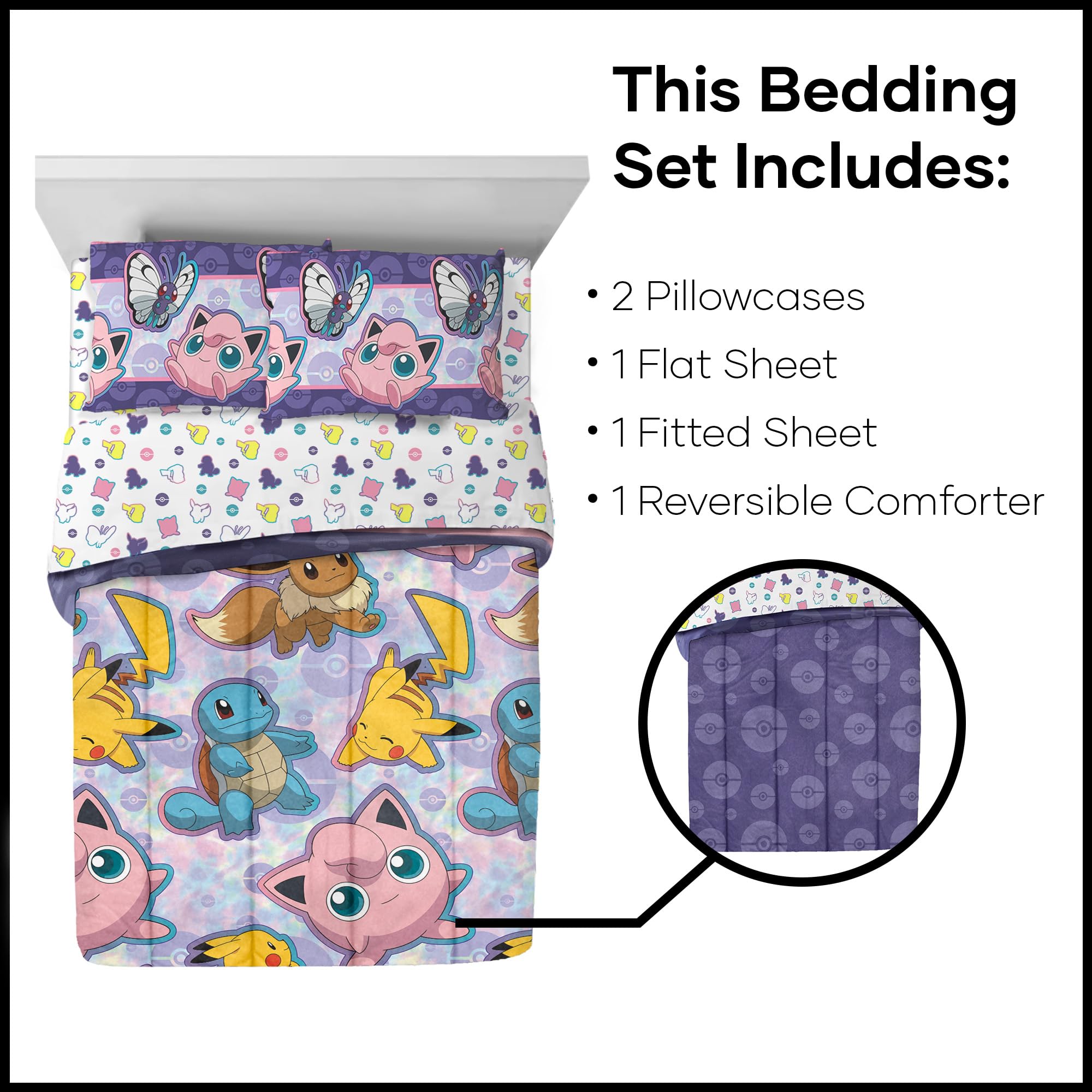 Northwest Pokemon Full Sized Bed In A Bag Set Anime Desertcart INDIA
