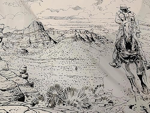 Miniatura 2 de EAGSTS Tapiz de paisaje occidental salvaje oeste, montañas, vaqueros, desierto, cactus, plantas, tapiz para colgar en la pared, dormitorio, sala de