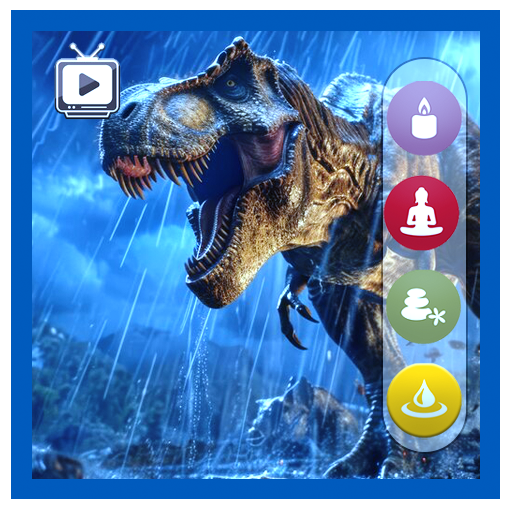 T-Rex Dinosaurier Jurassic Dschungel Bildschirmschoner