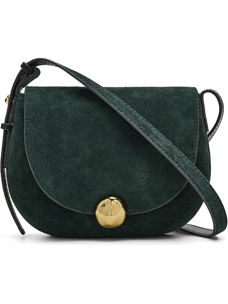 Blue Madewell Suede Sm Dakota Saddle Crossbody