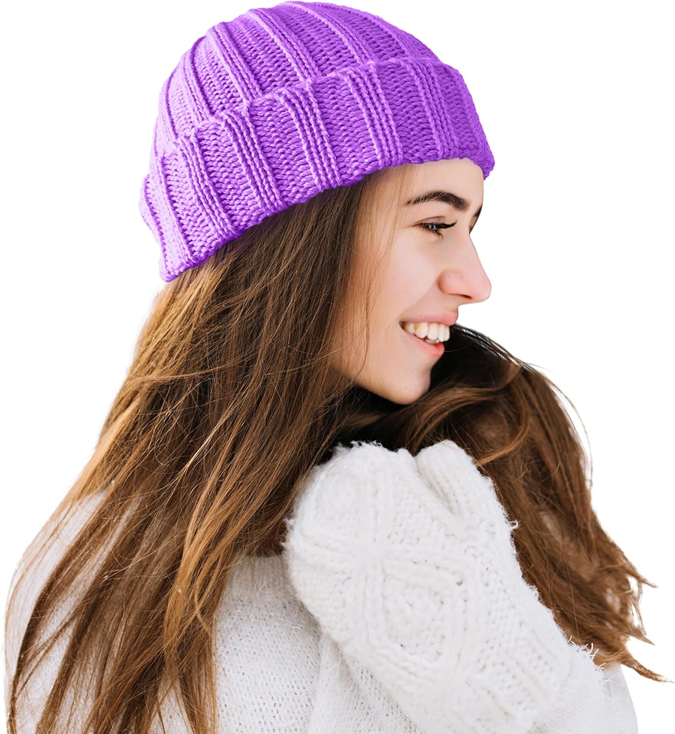 TINKUY Peru Alpaca Wool Men's & Women's Warm Soft Cuffed Slouchy Beanie Hat, Unisex, One Size