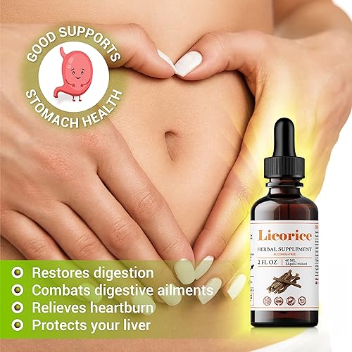 Miniatura 3 de Extracto de raíz de regaliz  Apoyo inmunológico a base de hierbas suplemento orgánico de extracto de glabra para la digestión restaurar la salud