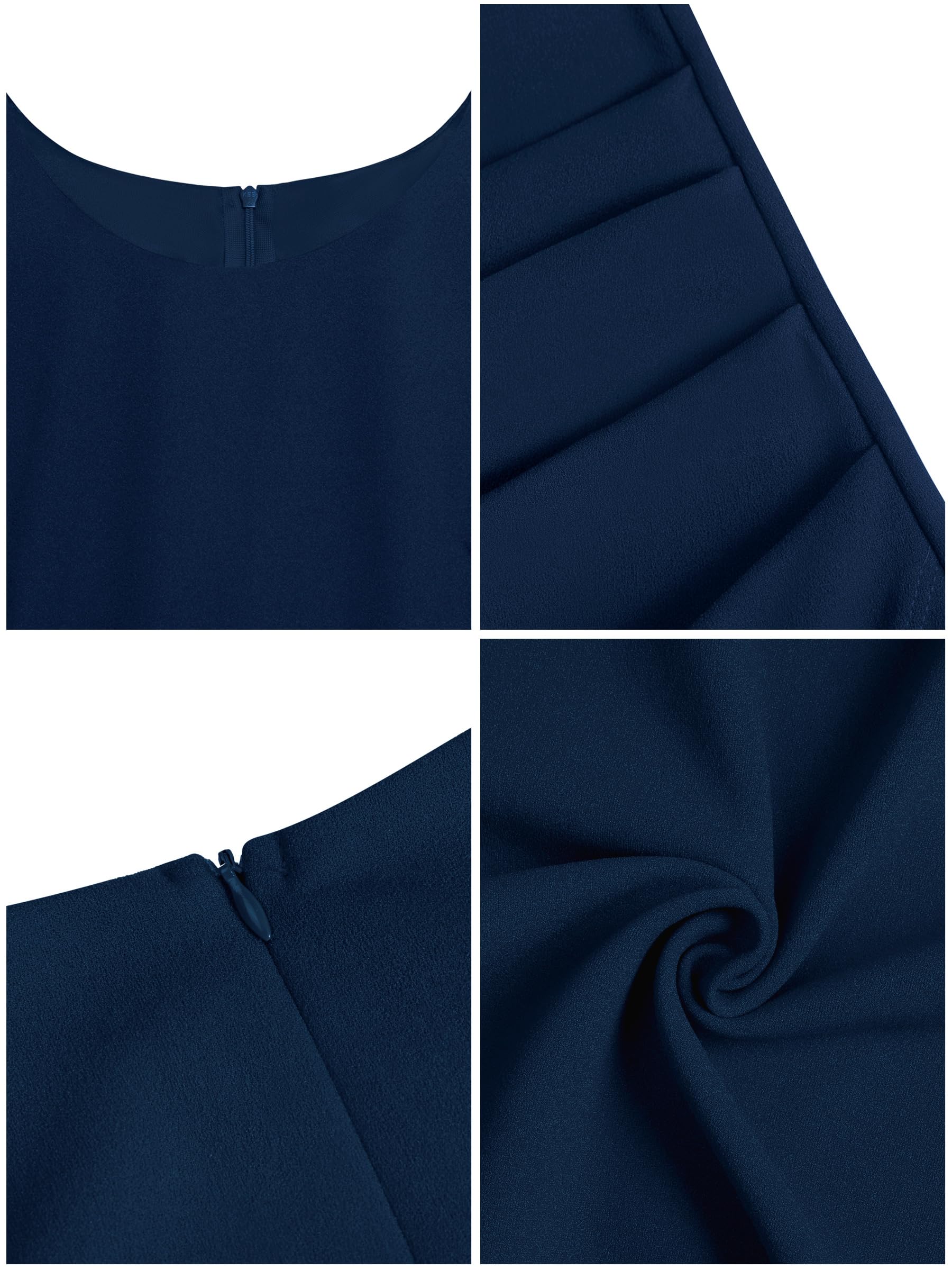 Missufe Abito da cocktail da donna, abito da festa, abito midi elegante, aderente