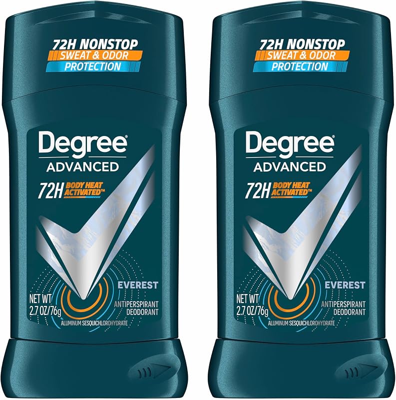 Advanced Antiperspirant Deodorant Everest 2.6 oz 2 Count | 72-Hour Sweat and Odor Protection For Men With Body Heat Activated® Technology