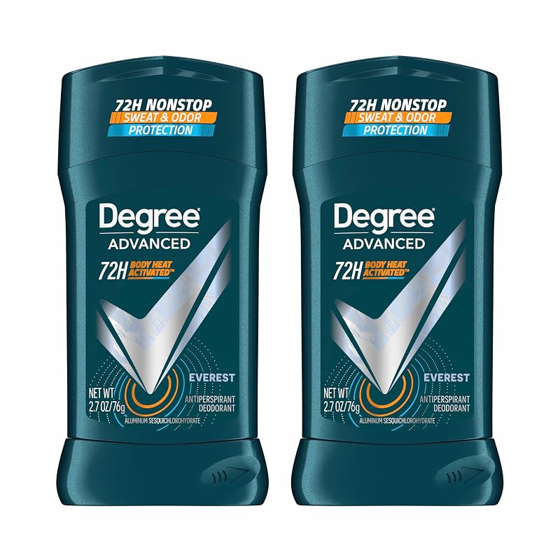 Desodorante antitranspirante Degree Everest, 2 unidades de aproximadamente 75 g