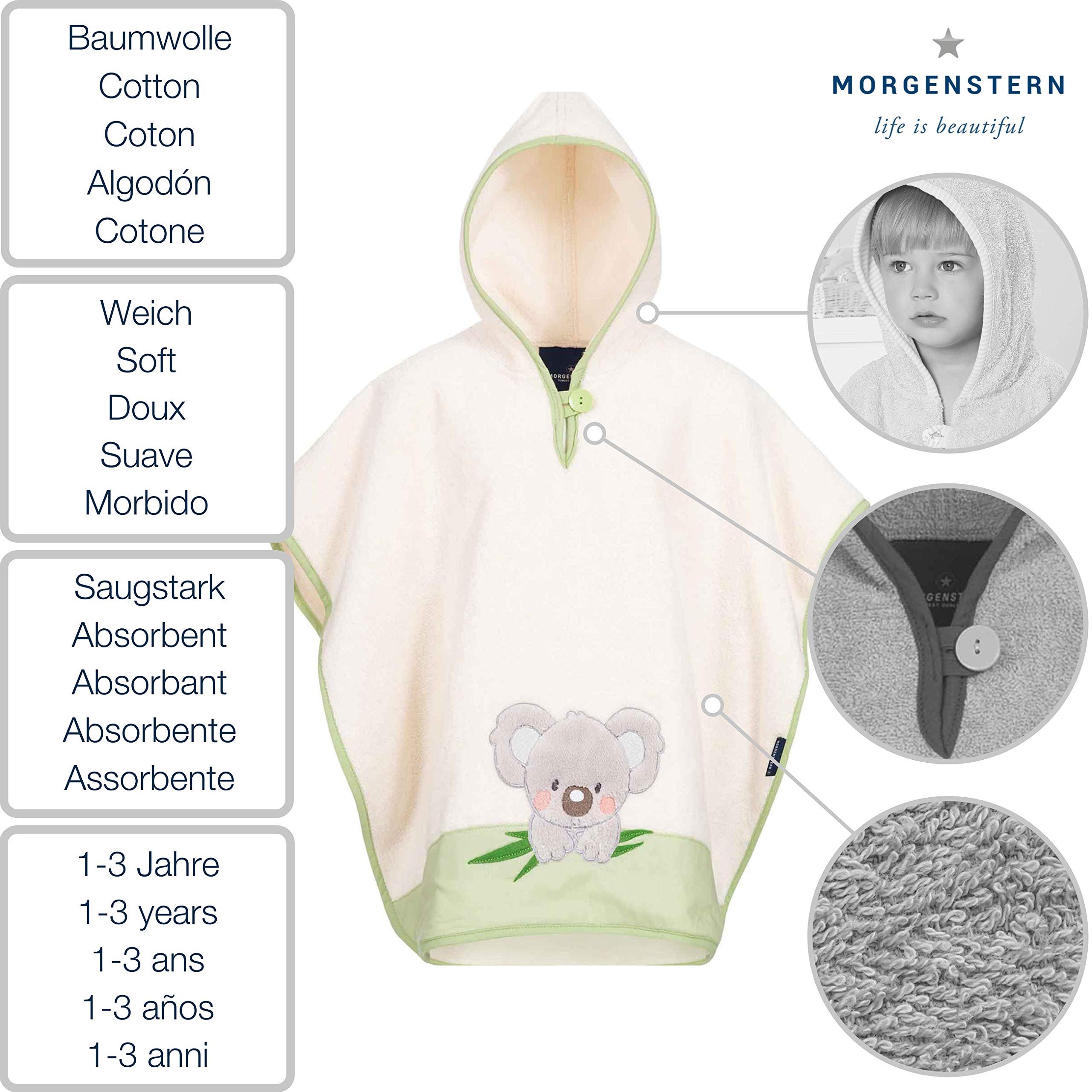 Morgenstern Kinder Badeponcho Koala grün