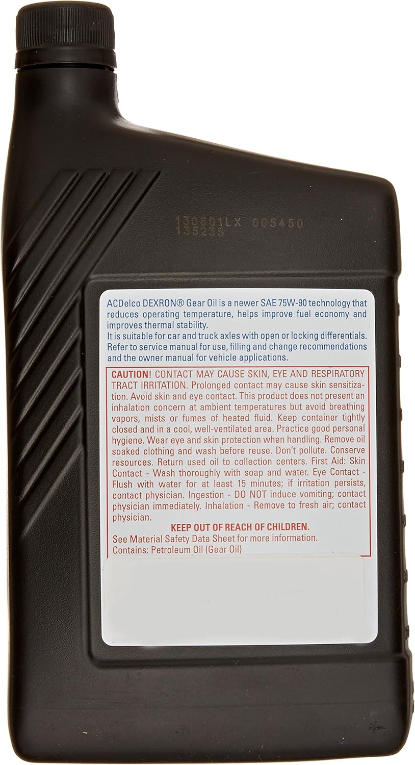 Genuine GM 19352759 DEXRON Gear Fluid - 1 Quart , Black