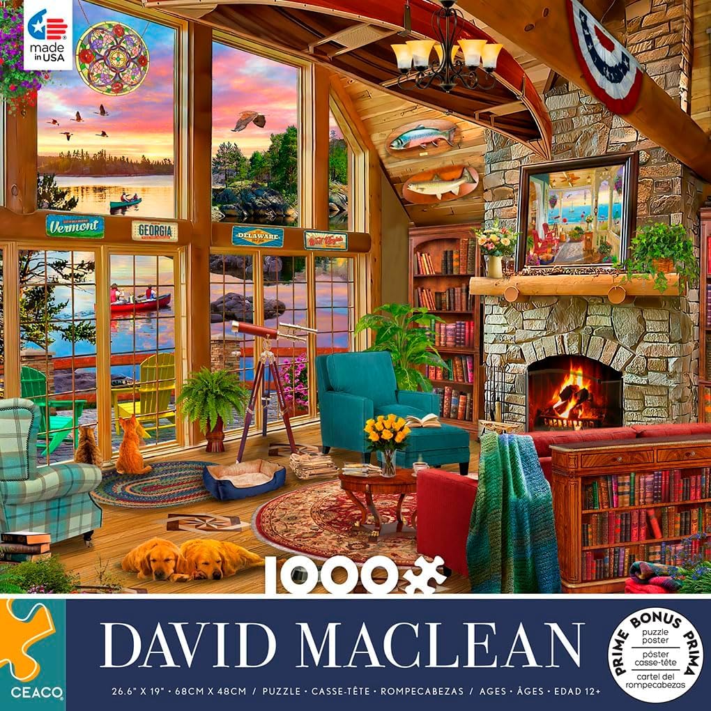 Amazon.com: Ceaco - David Maclean - Sunset Lodge - 1000 Piece