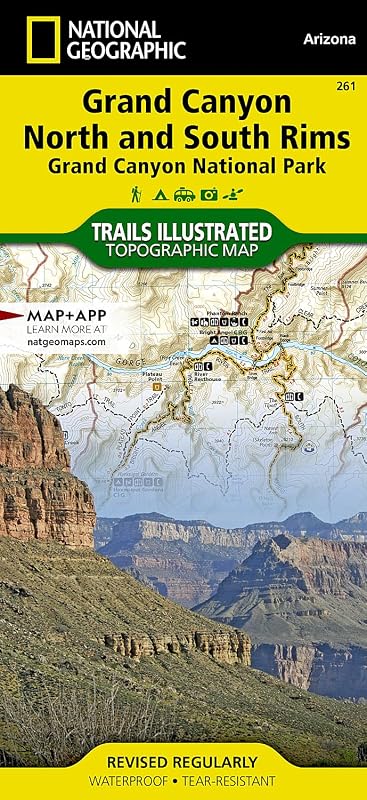 Grand Canyon, North and South Rims [Grand Canyon National Park] (National Geographic Trails Illustrated Map)