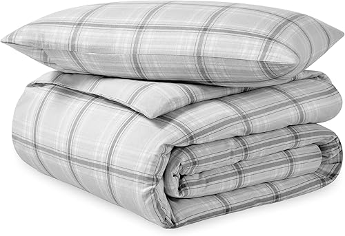 Bare Home Funda de edredón de franela  IndividualIndividual Extra larga  100% algodón, franela aterciopelada suave y pesada de alta calidad, doble