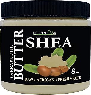 GreenIVe 100% Pure Shea Butter Raw Exclusively on Amazon (8 Ounce Jar)
