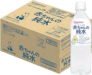 【和光堂】 ベビーのじかん 赤ちゃんの純水 500ml×24本 [0か月頃から] ミネラルフリー 水分補給 調乳商品画像