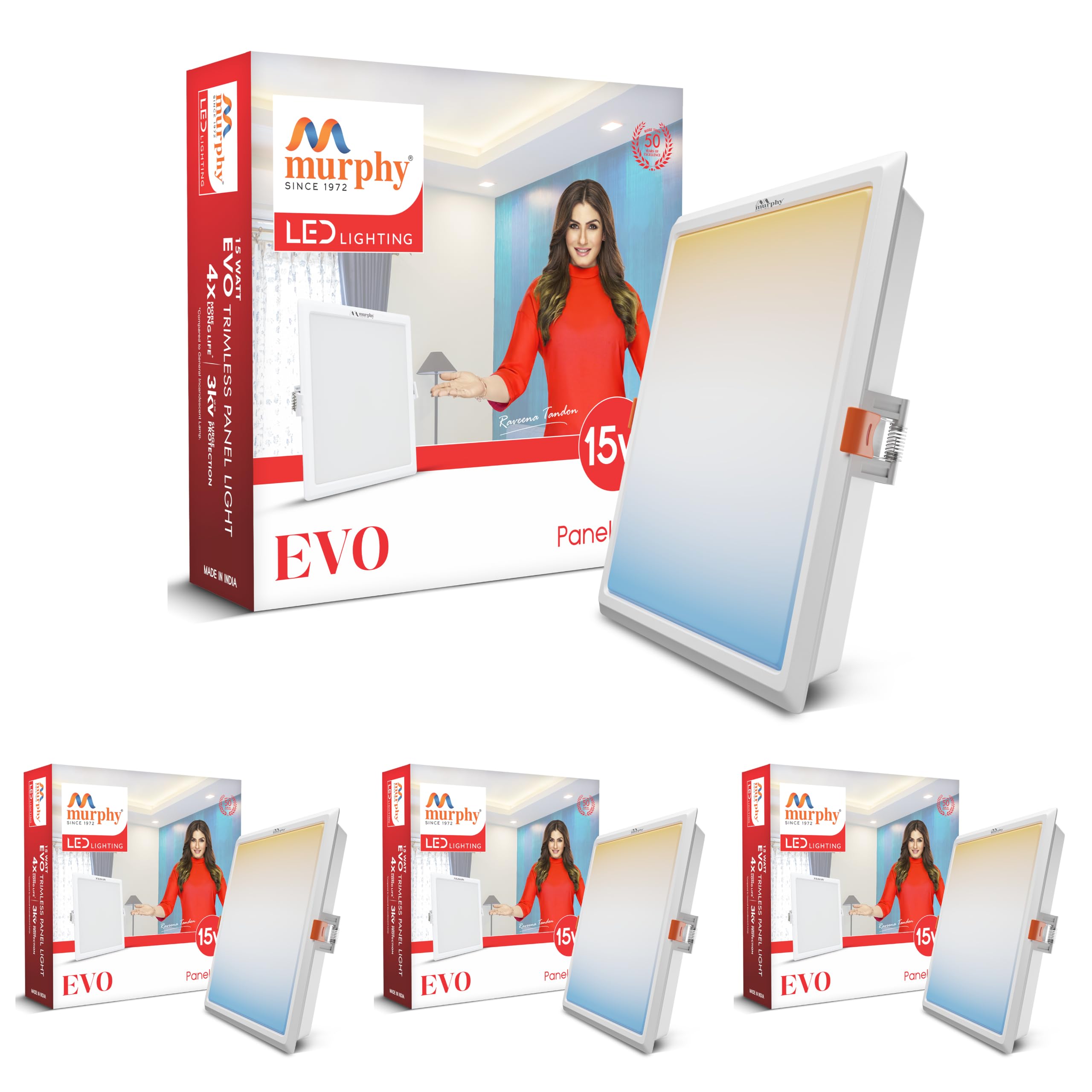 Murphy EVO LED Recessed Panel Light - 3 Color Switchable -1 Murphy EVO LED Recessed Panel Light - 3 Color Switchable -1