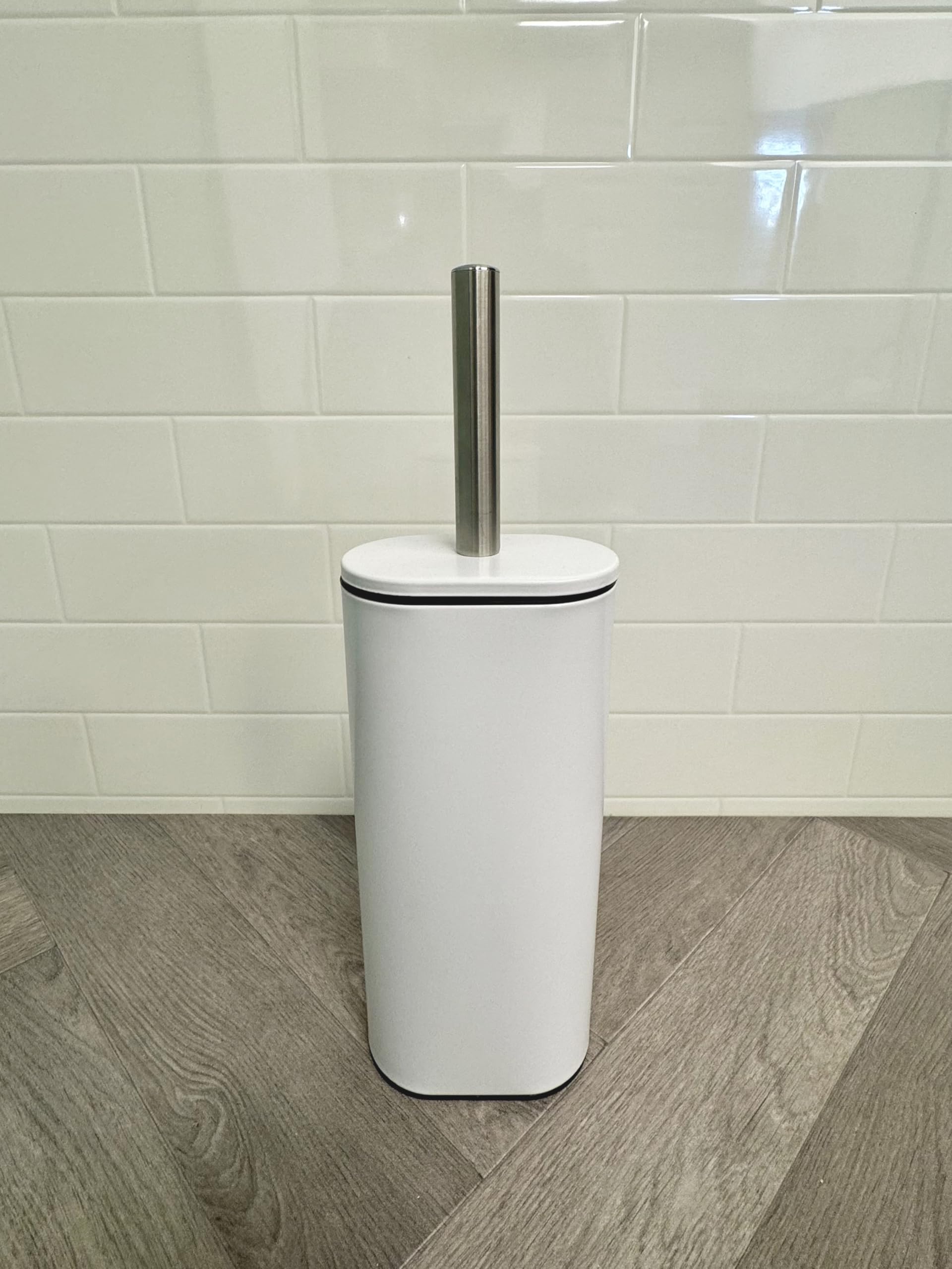 Showerdrape White Fortuna Steel Toilet Brush And Holder