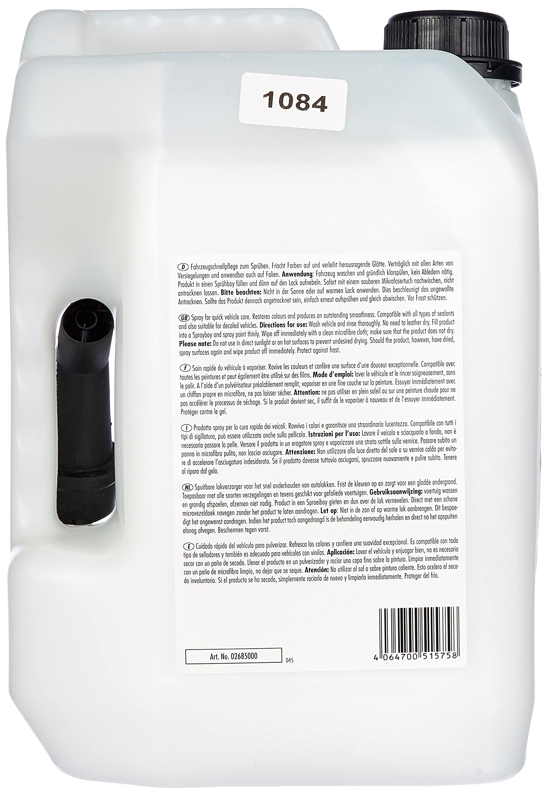 SONAX PROFILINE QuickDetailer (5 litrów) Szybka pielęgnacja Błyszcząca Spray na Pojazd |