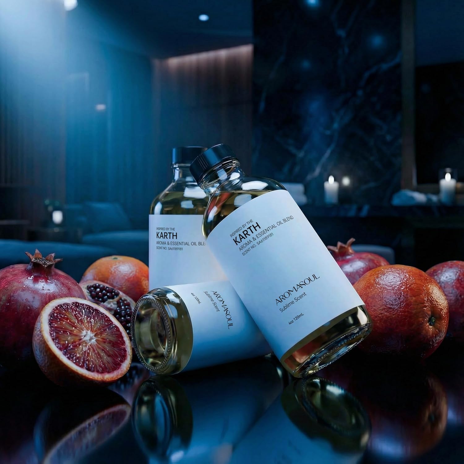 Hotel Diffuser Oil Inspired by Karth Scent - Premium Fragrance Oil for Ultrasonic and Waterless Diffuser - 120 mL, 4 fl oz