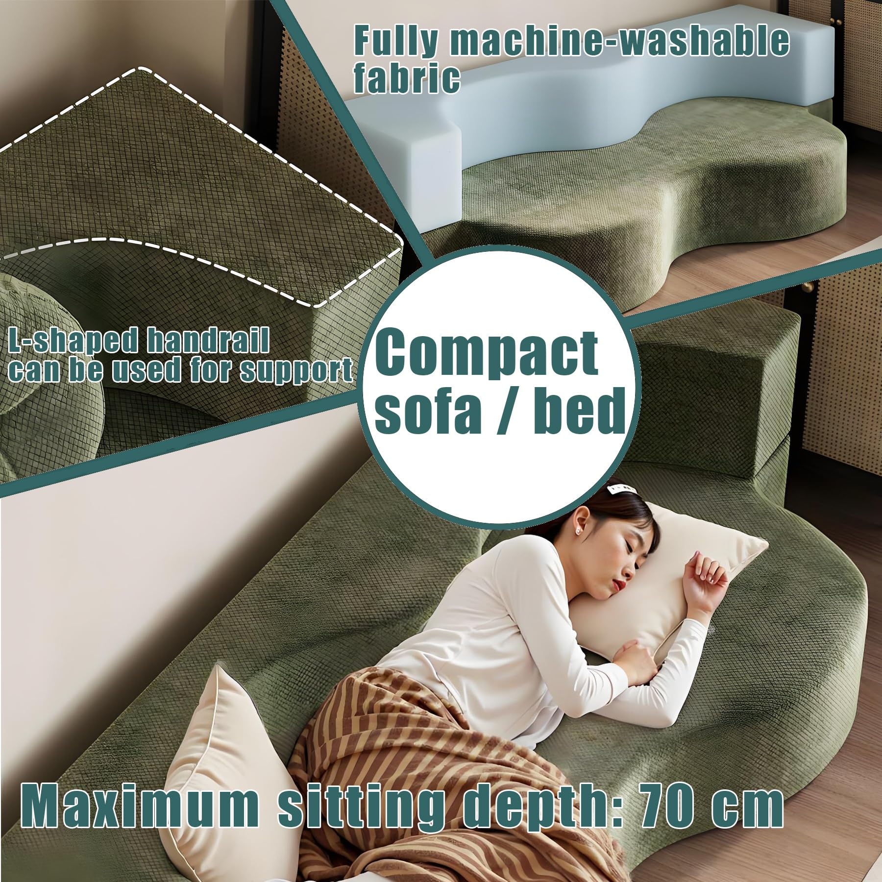 Yinngsop Couch Ohne Gestell | Doppelschlafsofa | Klappsofa | Couch