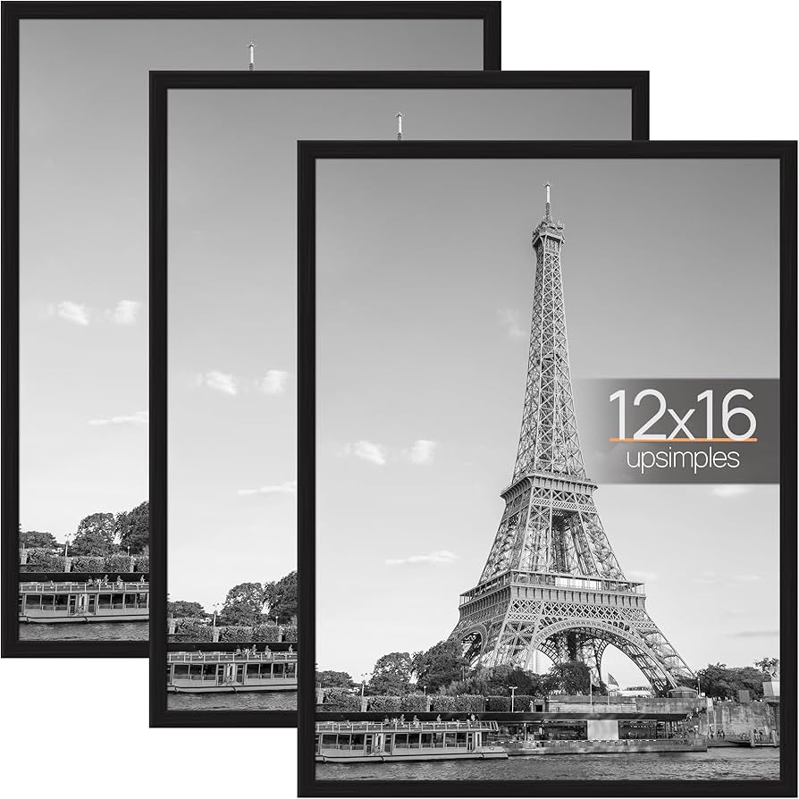 Amazon.com: upsimples 12x16 Picture Frame Black 3 Pack, Scratch