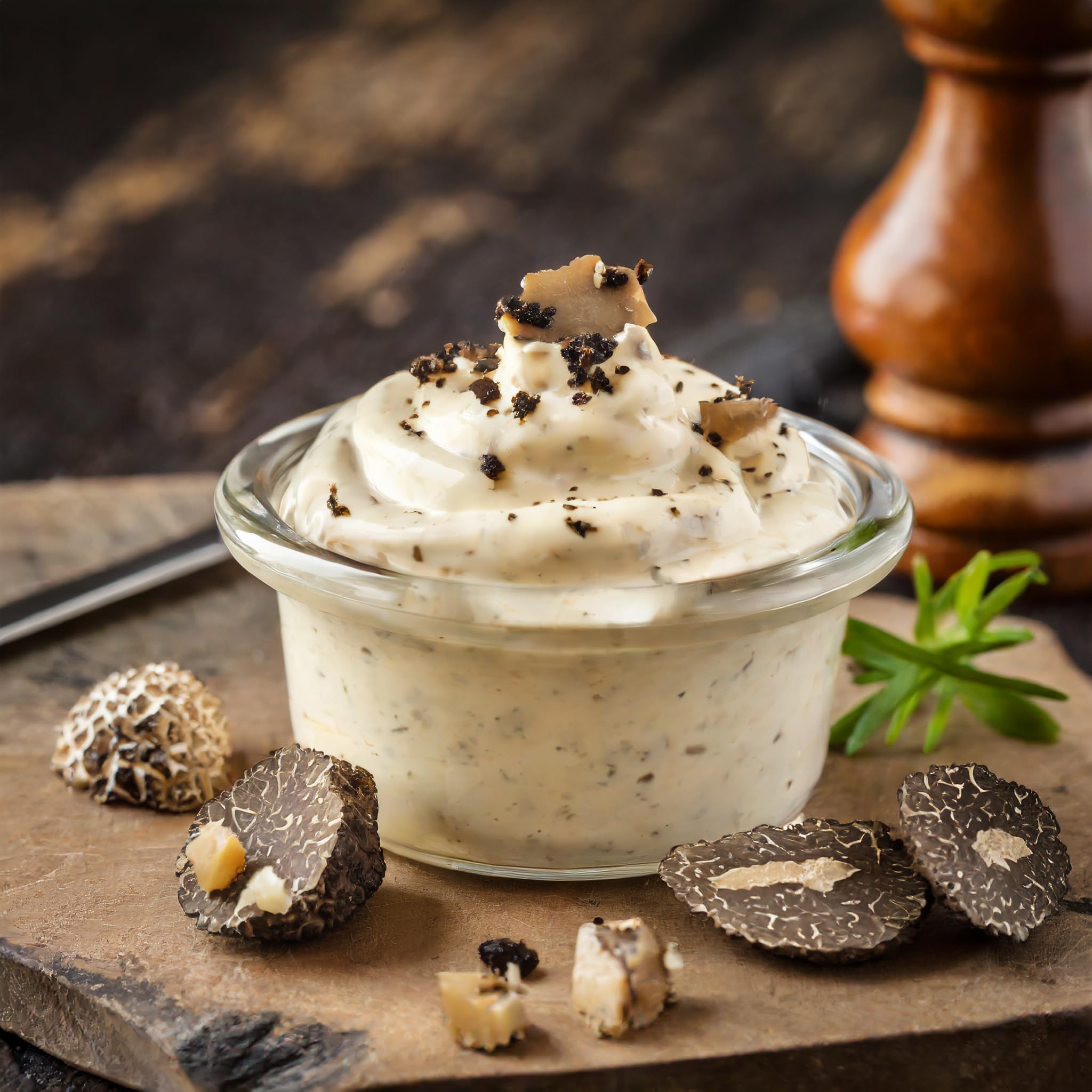 Borgunto® SOMMERTRÜFFEL-MAYONNAISE 36x90g – 3% Tuber Aestivum Vitt • Glutenfrei, ohne Konservierungsstoffe und Farbstoffe