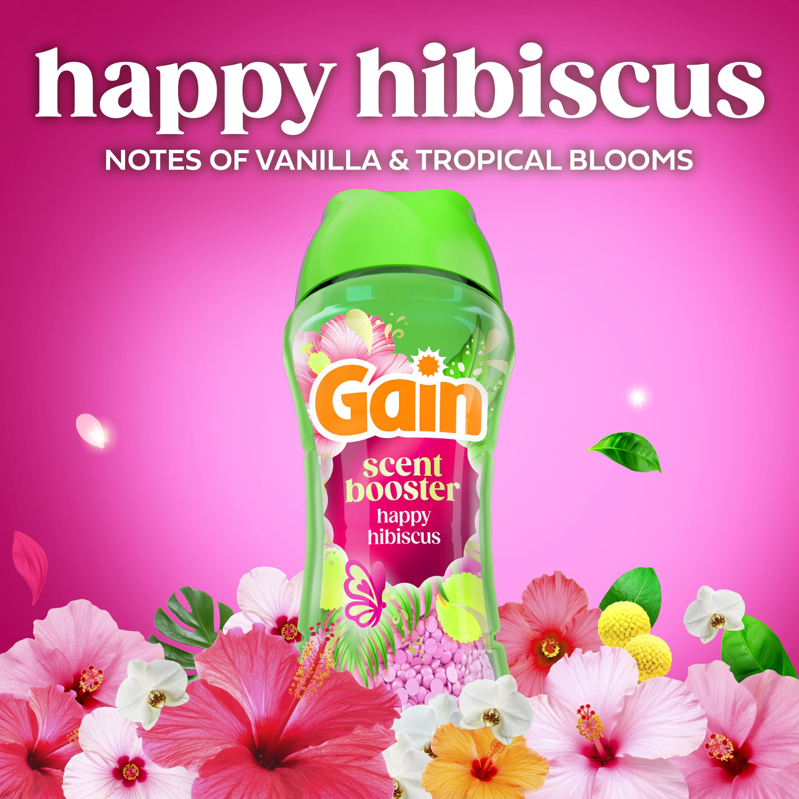 Gain In-Wash Laundry Scent Booster Perlen, Happy Scent, 680 ml