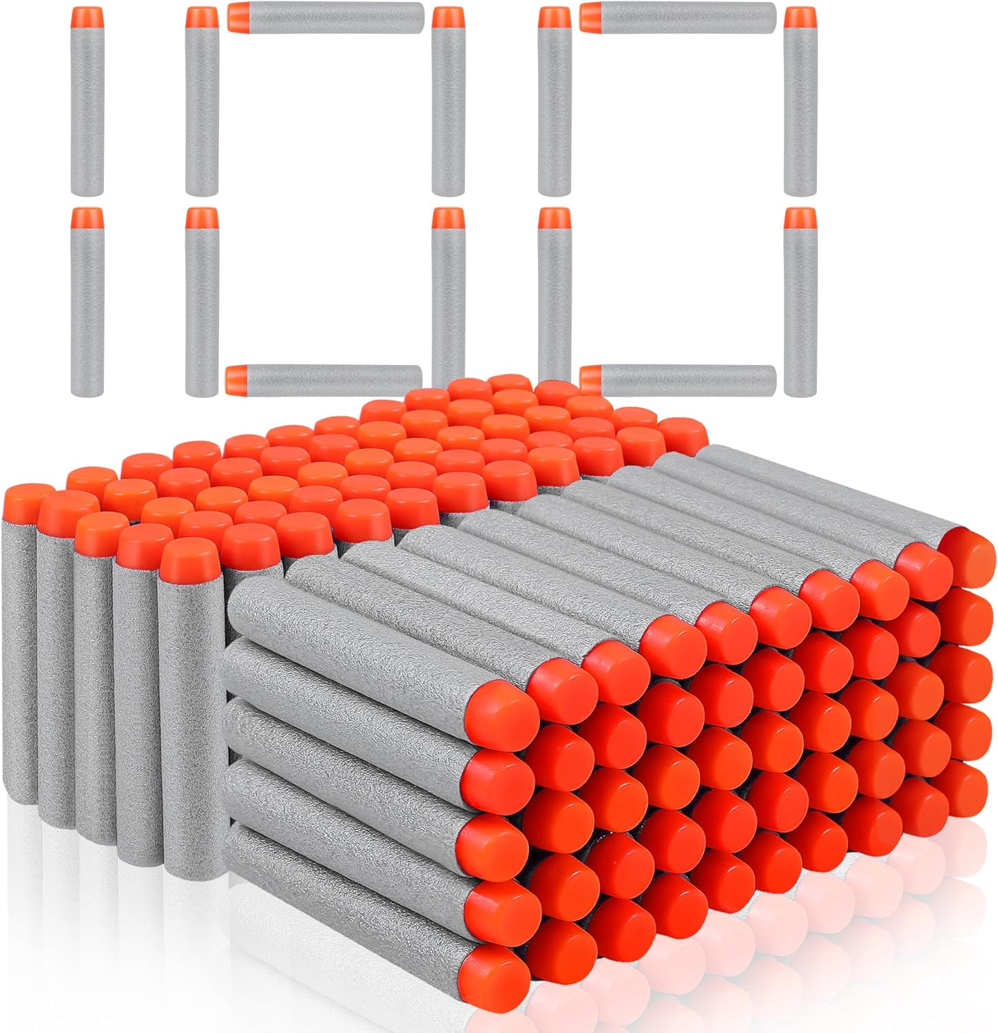 Milifox 100 Pcs Foam Bullets,Nerf Gun Bullets Refill Bullets for Nerf N ...