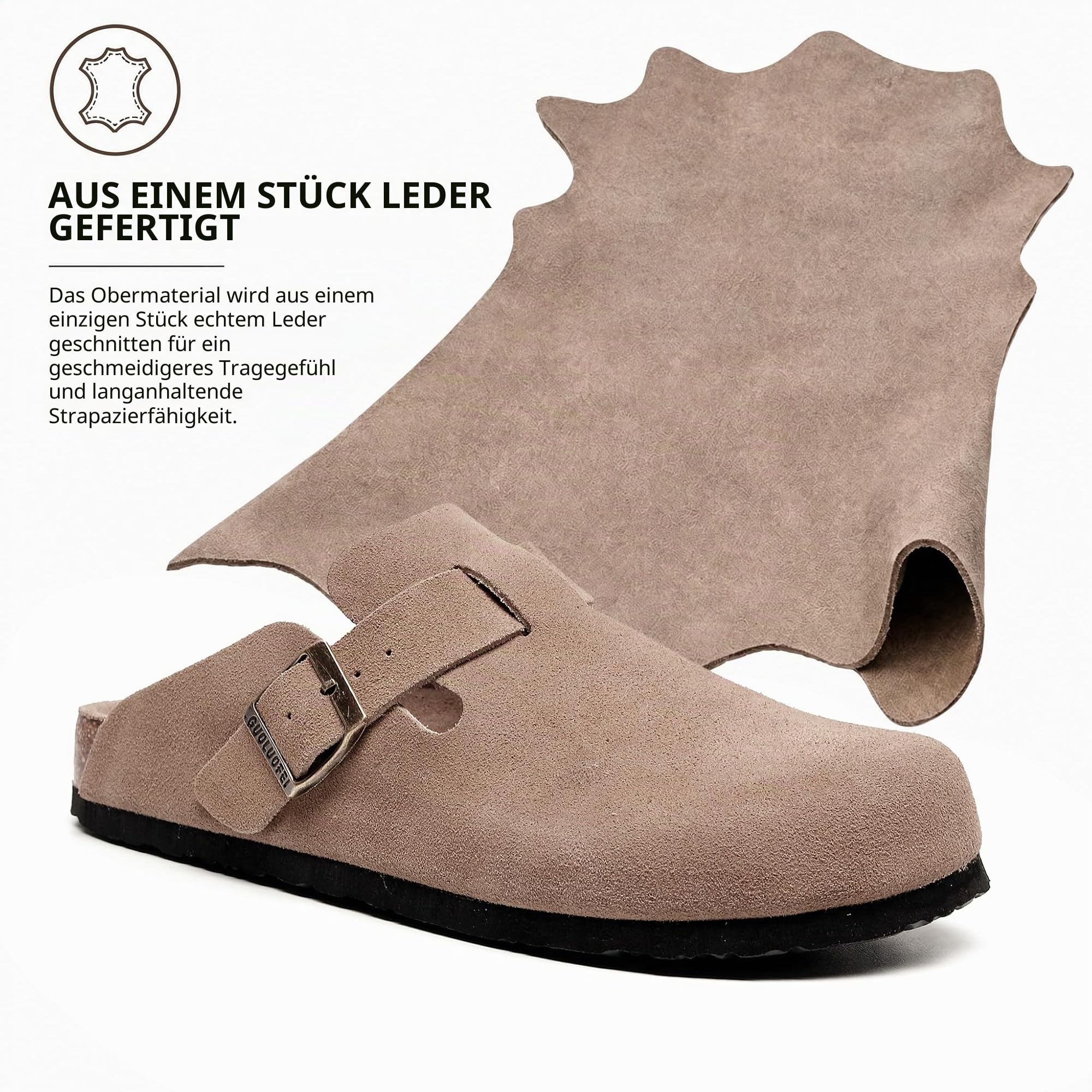 Clogs for Women, Womens Clogs- Mules House Slipers with Arch Support and Adjustable Buckle