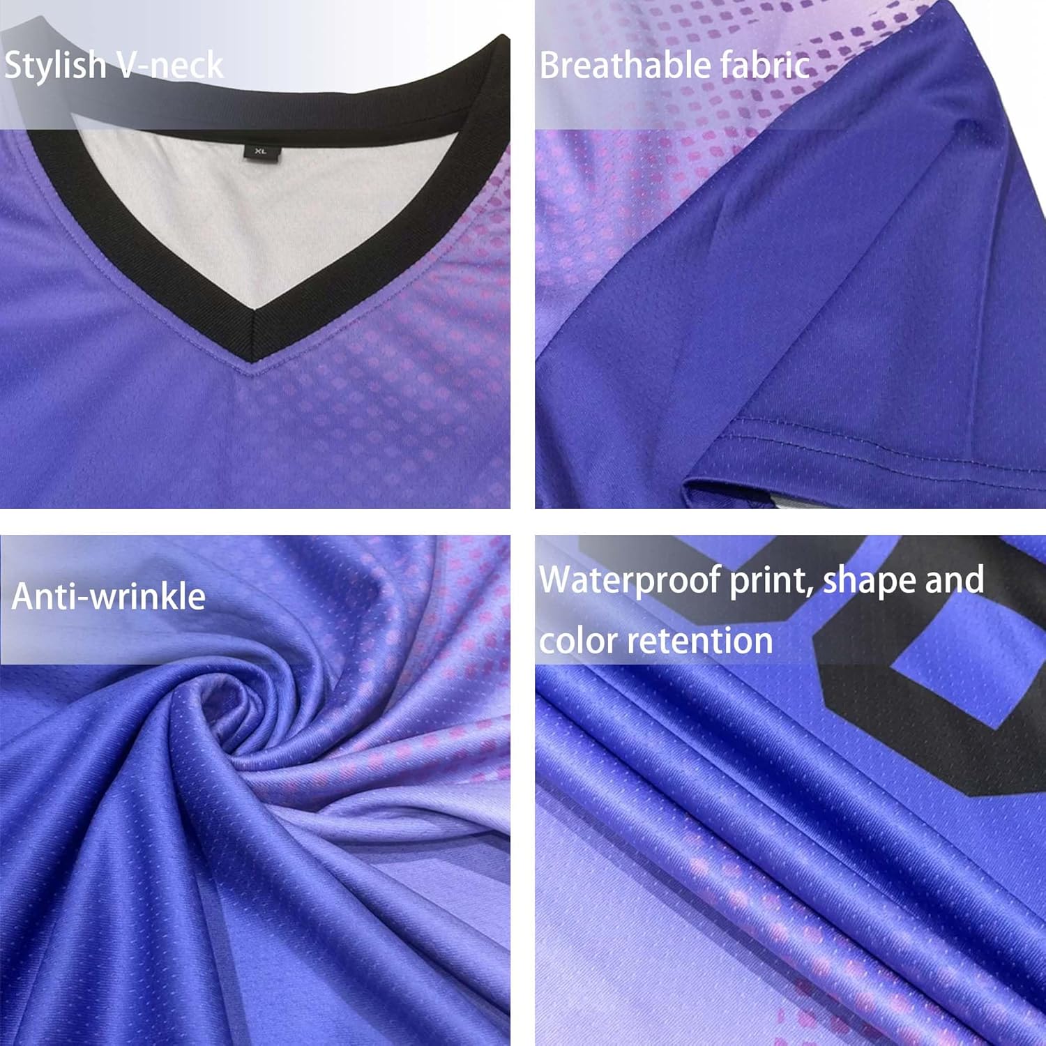 Custom Soccer Jersey for Men Women Kids Adults Personalized Shirt with Name Number Logo - Image 4