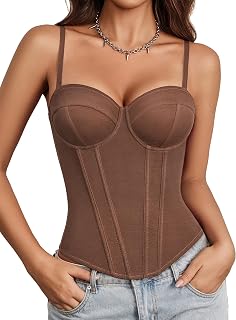 Tops de corsé para mujer con aros Y2K Bustier Top Sexy Salir Tops
