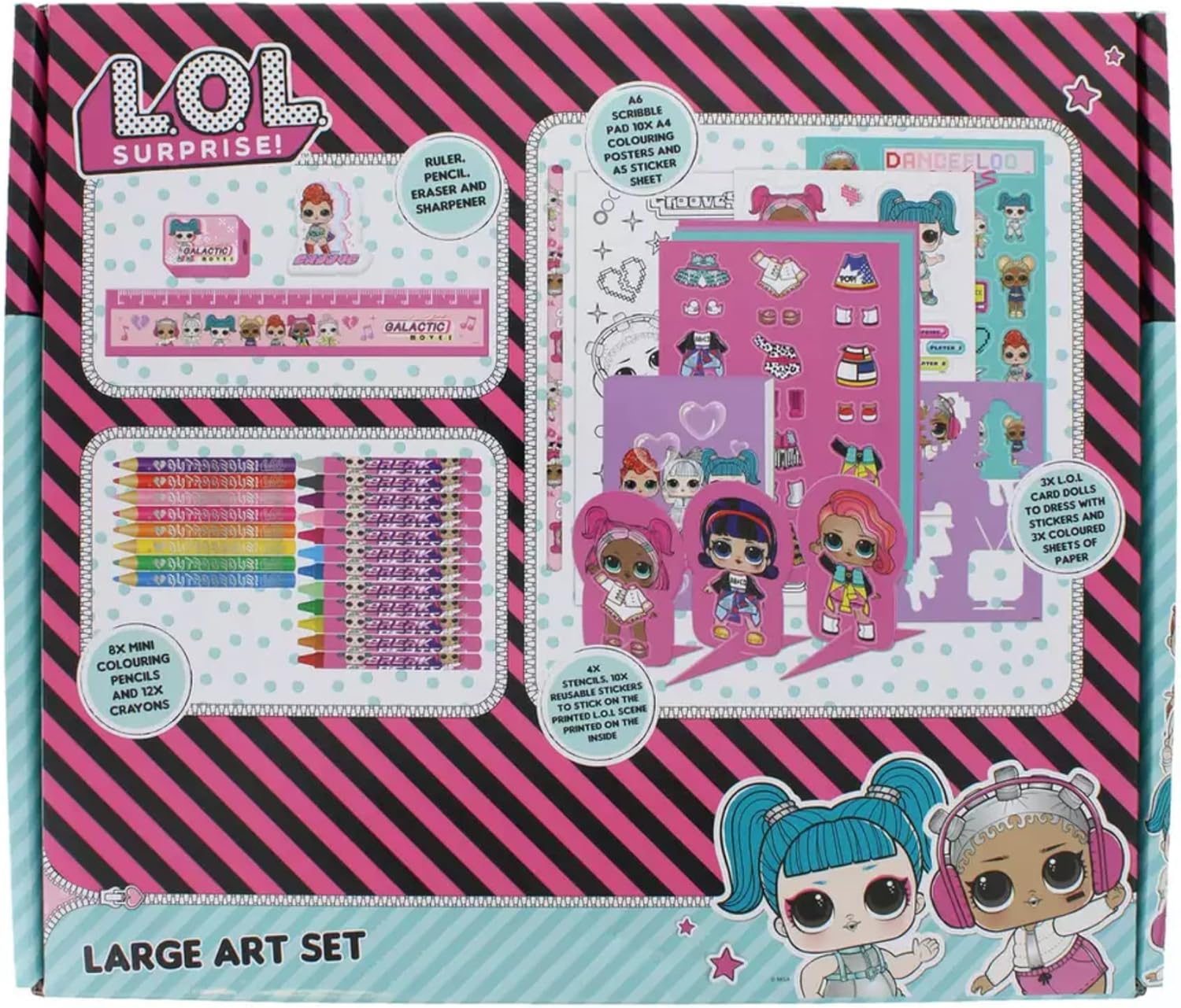 Tilz Large LOL Surprise Stationary Sets Art Set For Kids Bundle With 1