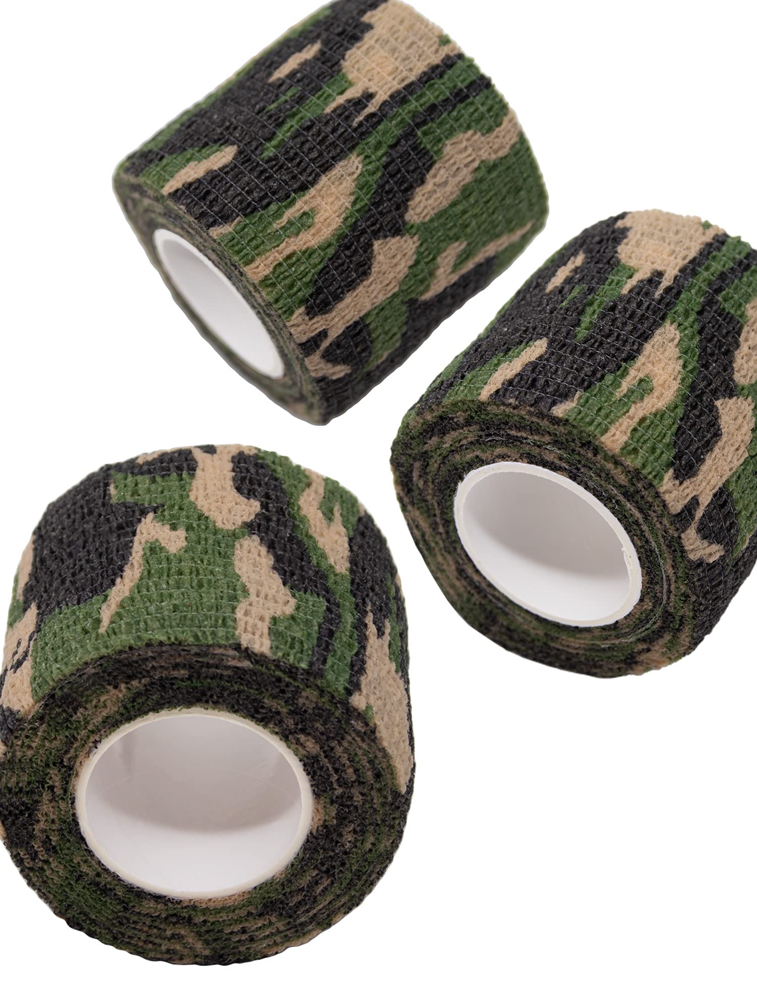 Cinta de camuflaje de tela impermeable multiusos para cazadores, pesca, fotógrafos, 4,5 m x 5 cm, 1 pieza