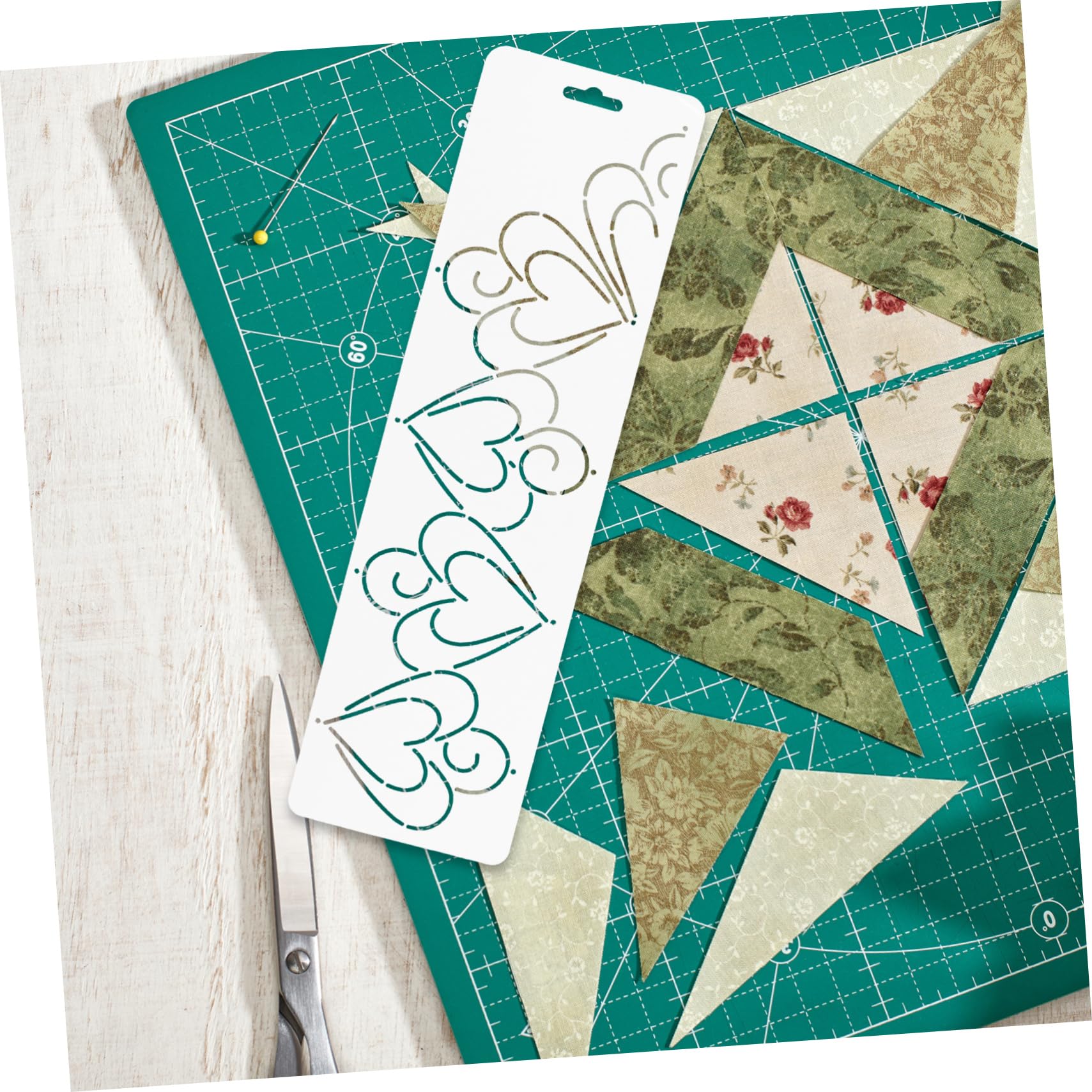 Operitacx 4pezzi Template Per Patchwork e Quilting Ruler Riutilizzabile Strumento Per Per Per Iniziare Fantastici