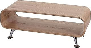 Mendler Tavolino Lounge Club Salotto HWC-B97 39x90x34cm Legno Chiaro