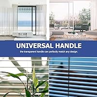 Vista 5 de Angoily 8 piezas de repuesto para persianas verticales de plástico, varilla inclinable, varilla transparente con gancho y agarre, abridor