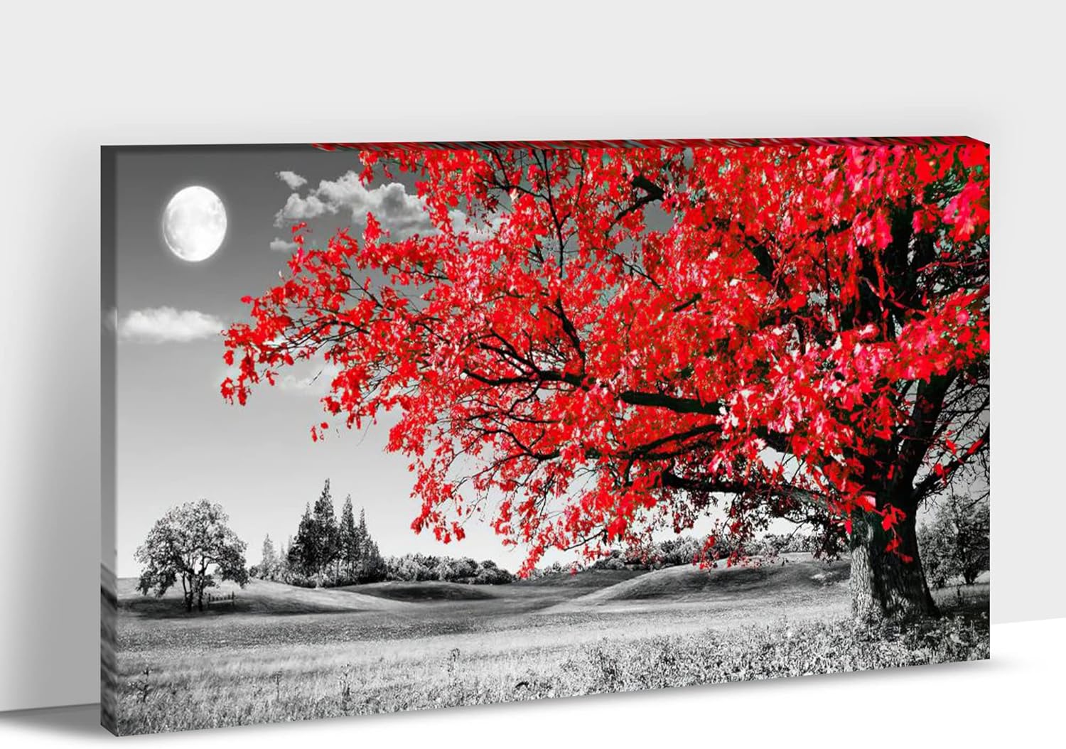 GUTTATY Tree of Life Canvas Wall Art, Forest Landscape Wall