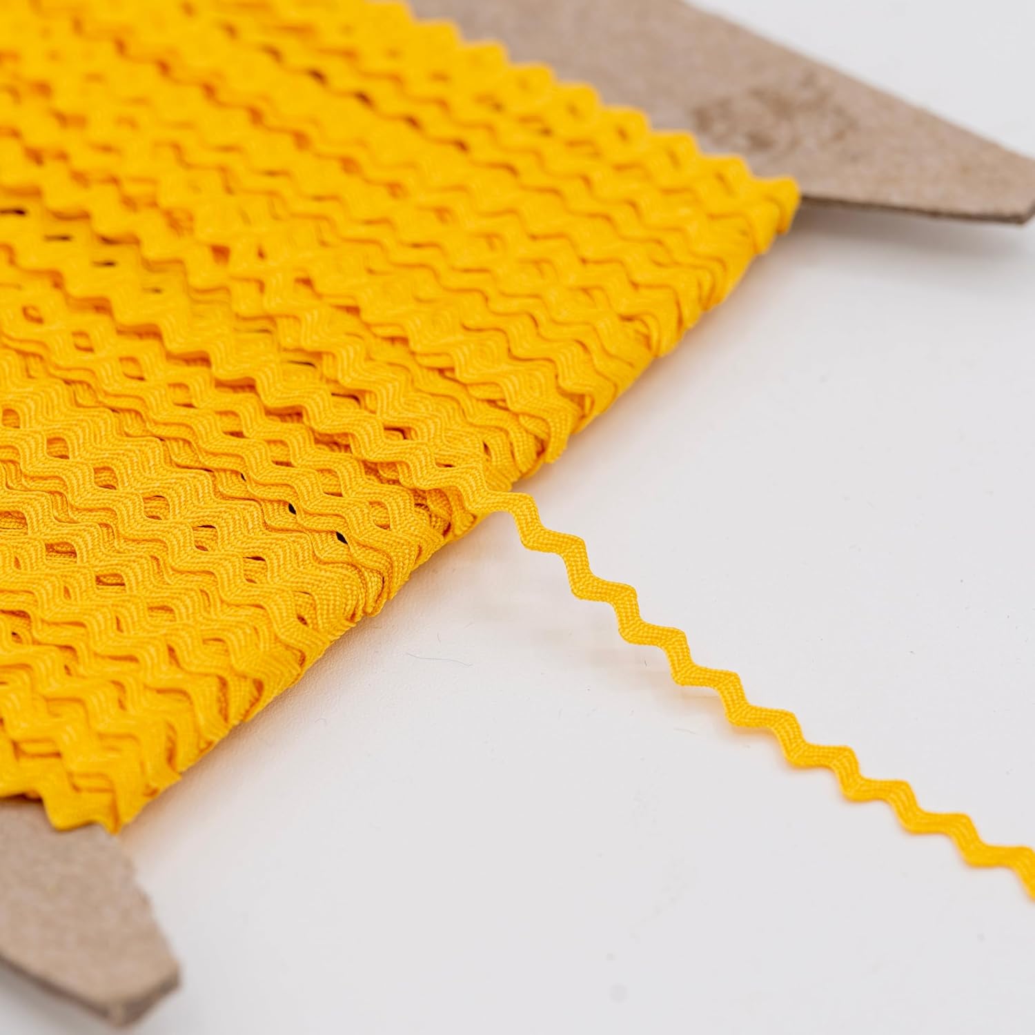 1/4" Flag Gold Baby Rick Rack Trim (36, 109, 218 Yards)- 100% Rayon for Rich Accents | 109 Yards