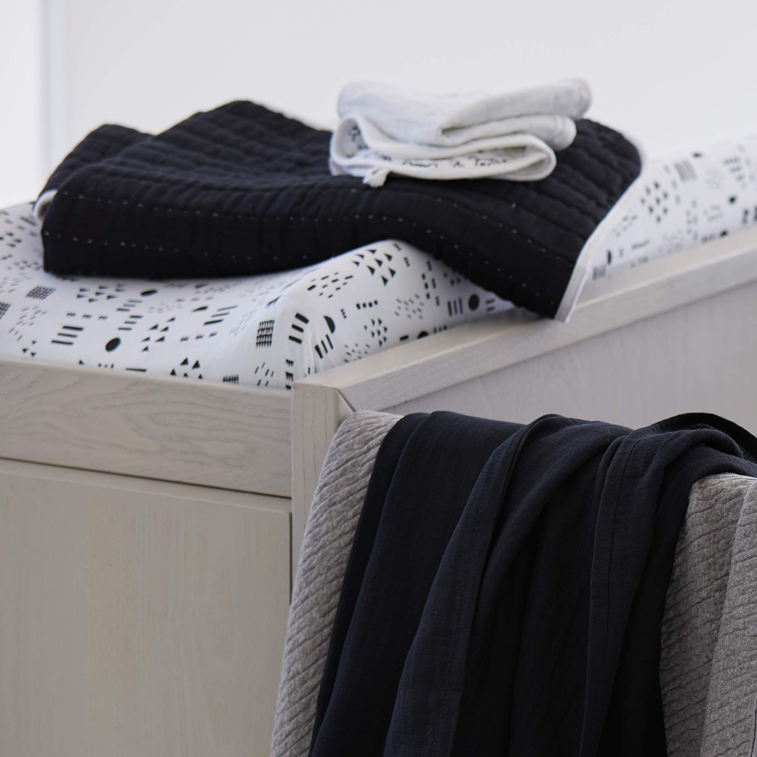 The Honest Company Organic Cotton Changing Pad Cover Pantoufles pour bébés et bambins Mixte bébé