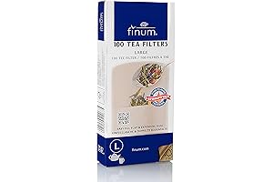 Disposable Paper Loose Tea Filter Bags, 100 Count