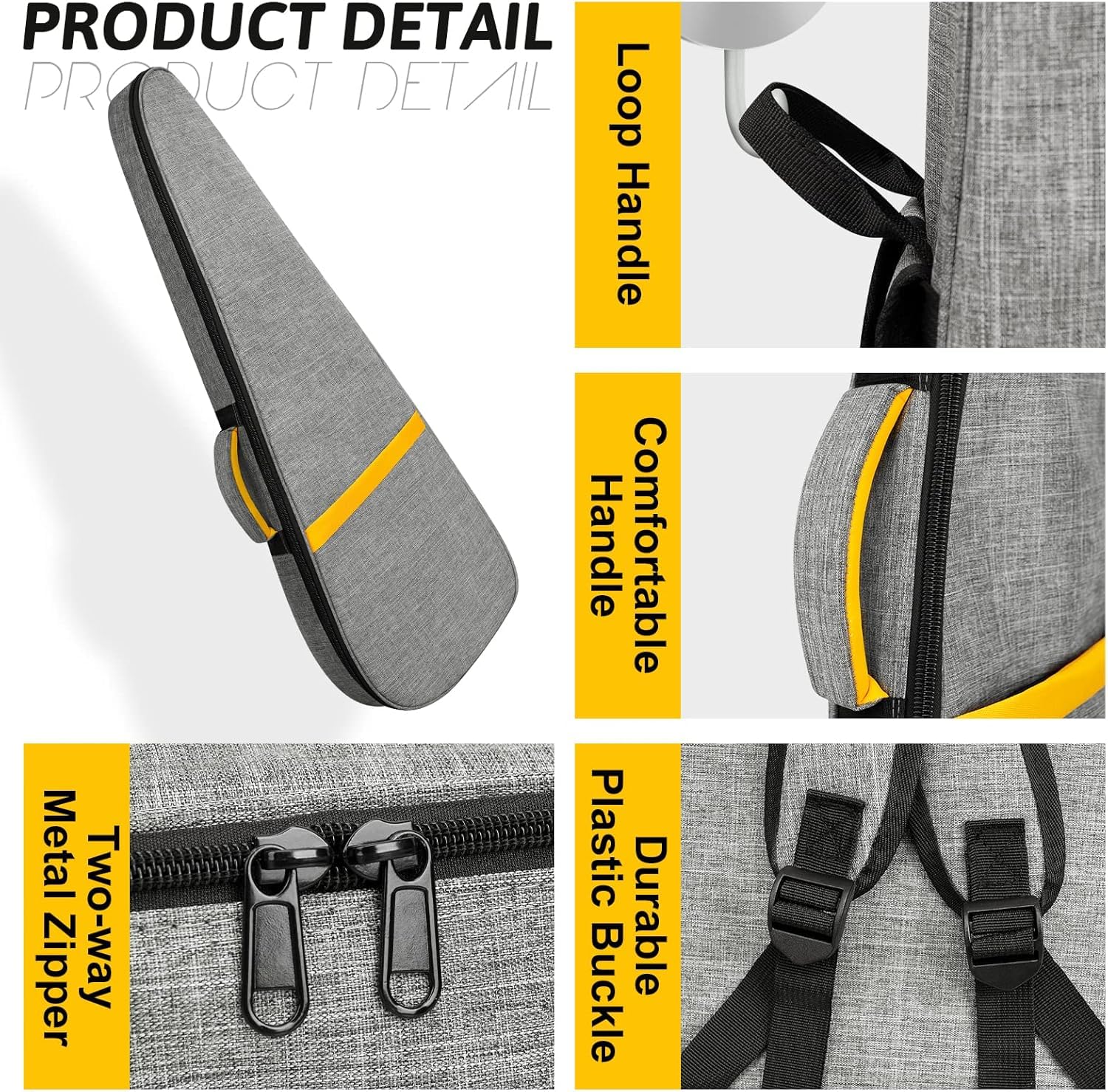 LETSROCK 39 40 Zoll E-Gitarren-Gigbag, E-Gitarrenkoffer mit 12 mm wasserdichter, Dicker Polsterung mit Tragegriff, Tasche und Halsriemen E-Gitarrentasche
