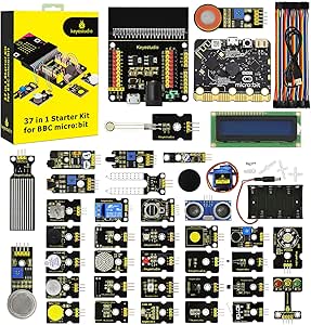Amazon.com: KEYESTUDIO 37 Sensors Starter Kit with Microbit V2.2 Board ...