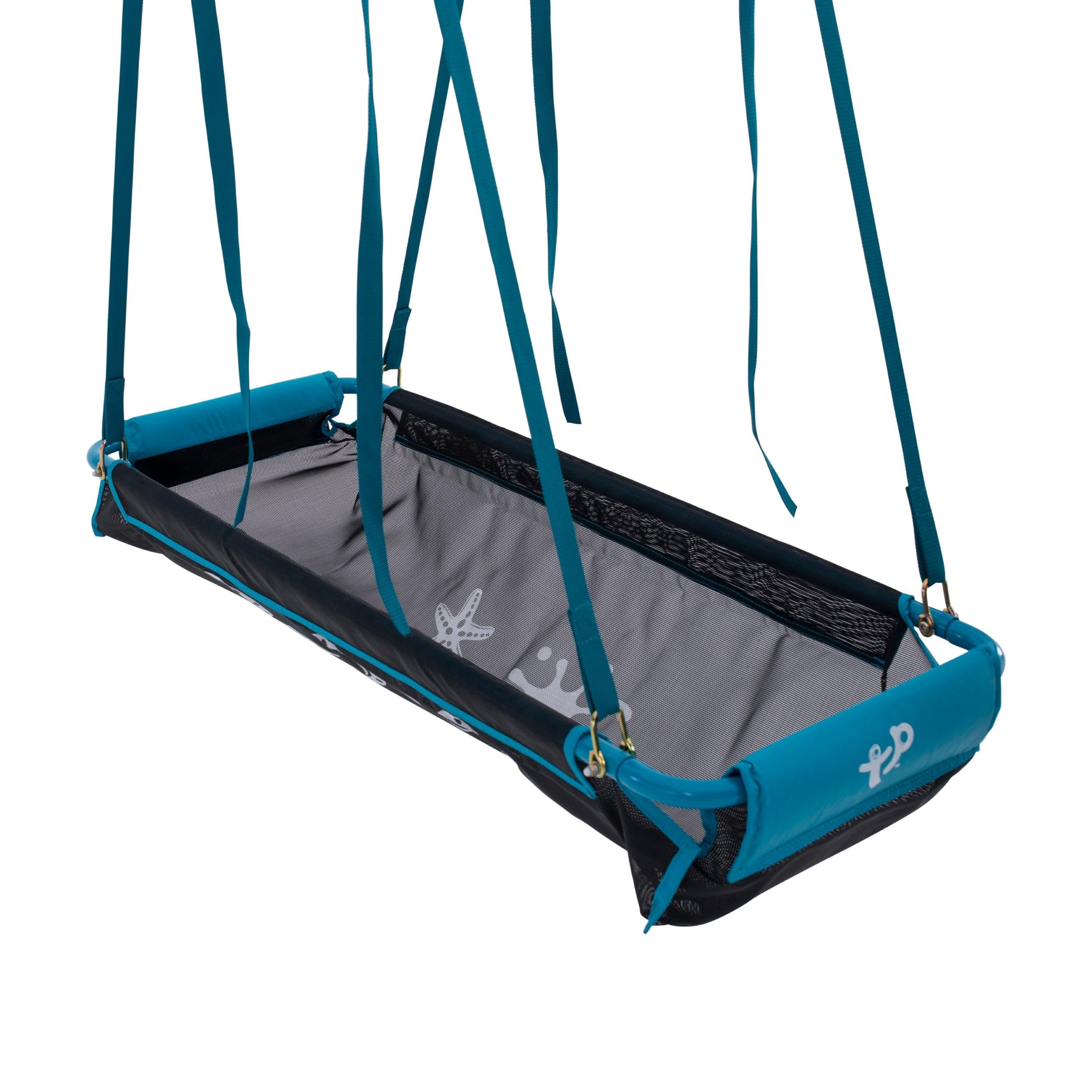 TP Toys, Pirate Boat Duo Swing Seat, Duo Riding Seat Suitable for 1 or 2 Children, Weather-Resistant, Imaginative Play, ideal for Gardens and Playgrounds, for Ages 3 years +