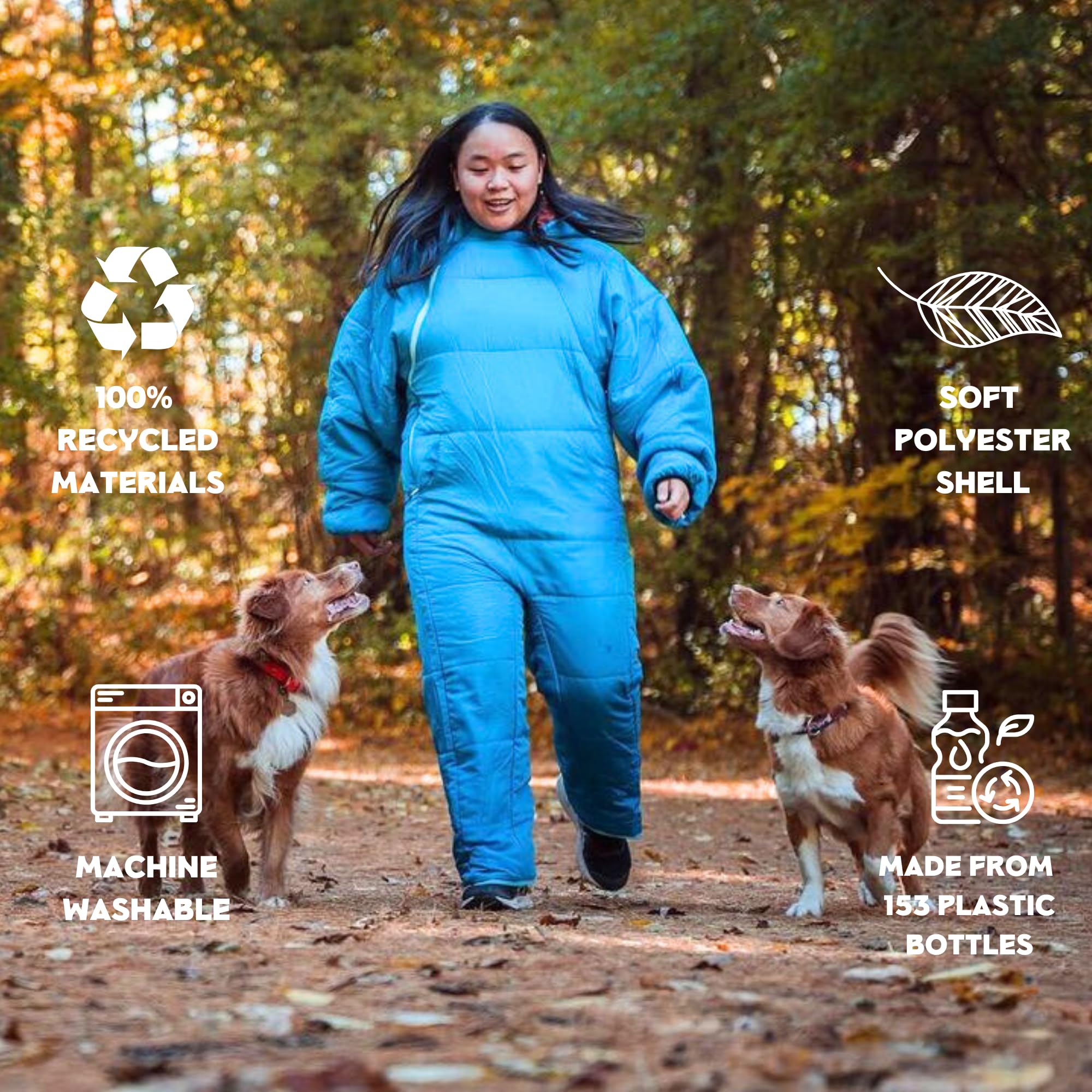 Selk'bag Lite Wearable Sleeping Bag for Camping, RV, Travel, Hammocks, Backpacking